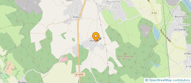 localisation de l'entreprise LES MINIONS  BOUVESSE-QUIRIEU