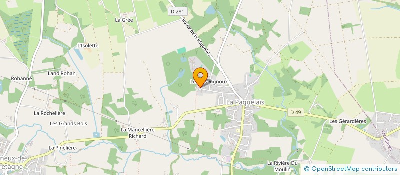 localisation de l'entreprise LES MINIPOUSS à VIGNEUX-DE-BRETAGNE