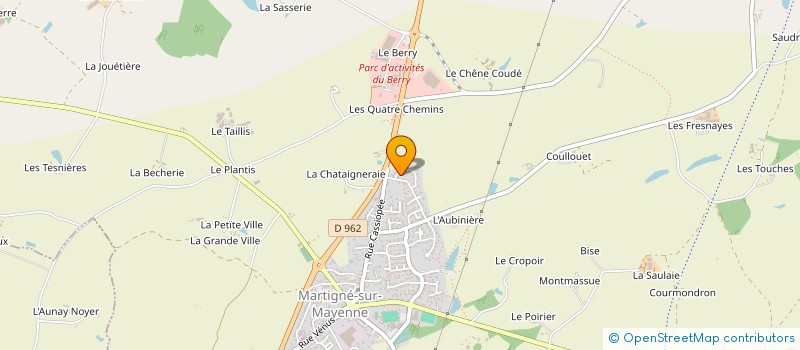 localisation de l'entreprise LES MINIPOUSS' à MARTIGNE-SUR-MAYENNE