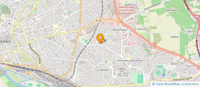 localisation de l'entreprise LES MINIS GIRLS  BEZIERS