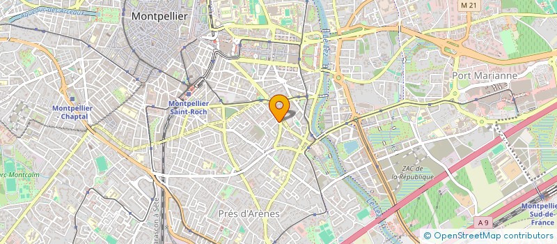 localisation de l'entreprise LES MINIS-POUCES à MONTPELLIER