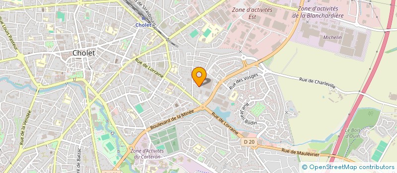 localisation de l'entreprise LES MINIS TOONS à CHOLET