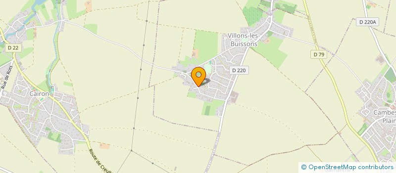 localisation de l'entreprise LES MINOTS  VILLONS-LES-BUISSONS