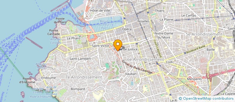 localisation de l'entreprise LES MINOTS ASSOCIES à MARSEILLE
