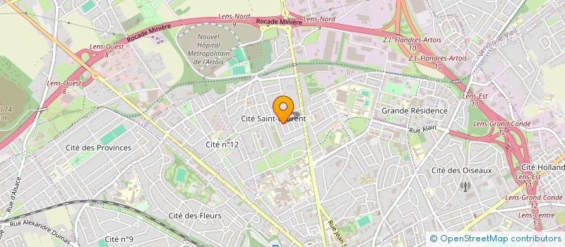 localisation de l'entreprise LES MINOTS DU 12-14  LENS