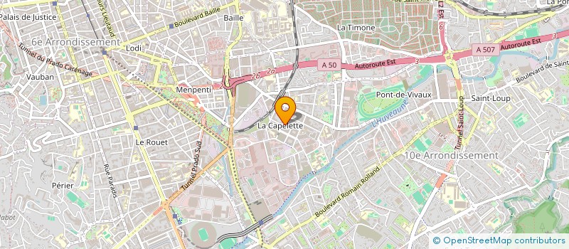 localisation de l'entreprise LES MINOTS DU PRADO à MARSEILLE