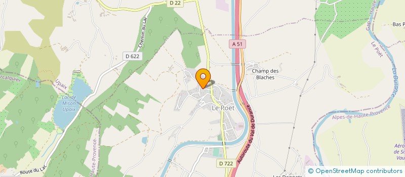 localisation de l'entreprise LES MINOTS RIBIEROIS  VAL BUECH-MEOUGE