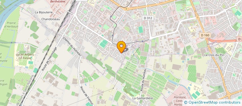 localisation de l'entreprise LES MINOUCHES à ANGERS