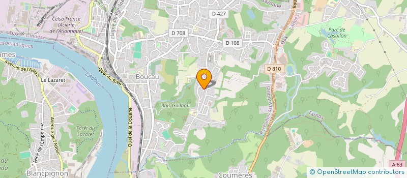 localisation de l'entreprise LES MINOUZES  BOUCAU