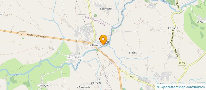 localisation de l'entreprise LES MINUTIERS  RIGNAC