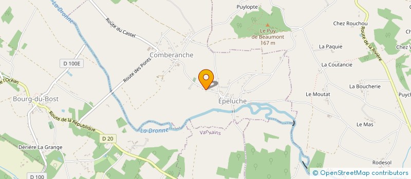 localisation de l'entreprise LES MINZACS  COMBERANCHE-ET-EPELUCHE