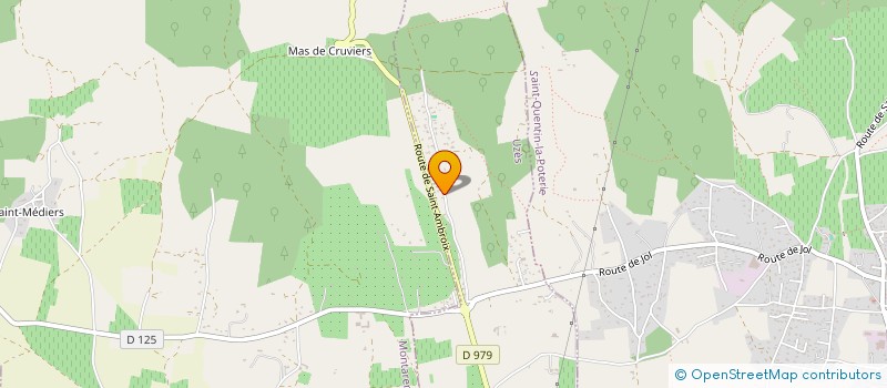 localisation de l'entreprise LES MIRABELLES  UZES