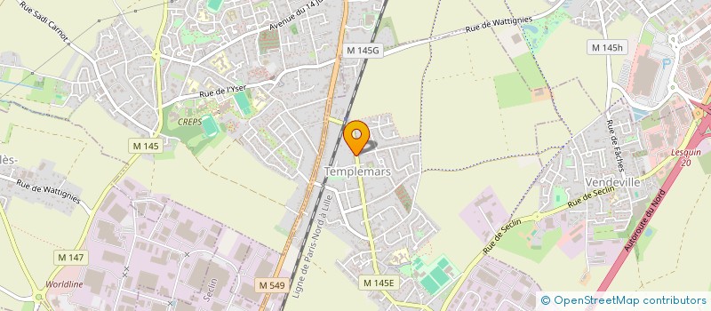 localisation de l'entreprise LES MIRABELLES  TEMPLEMARS