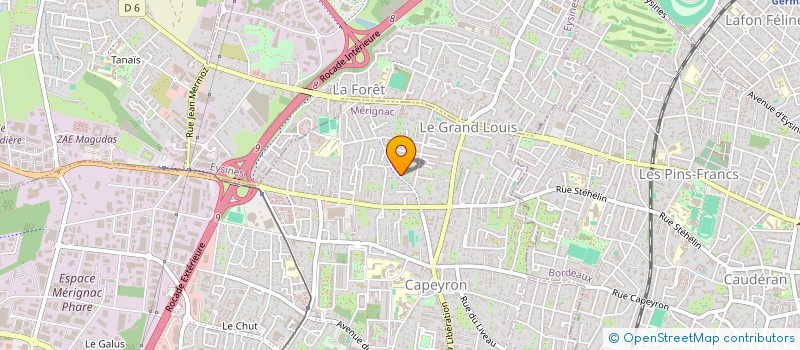 localisation de l'entreprise LES MIRADORS  MERIGNAC