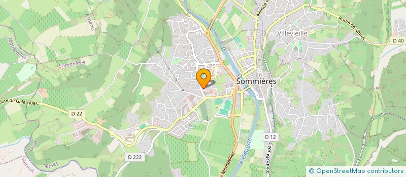 localisation de l'entreprise LES MIRALIES  SOMMIERES