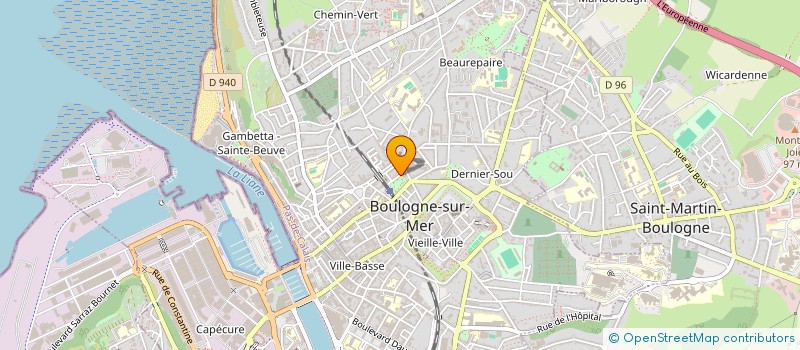 localisation de l'entreprise LES MISERABLES  BOULOGNE-SUR-MER