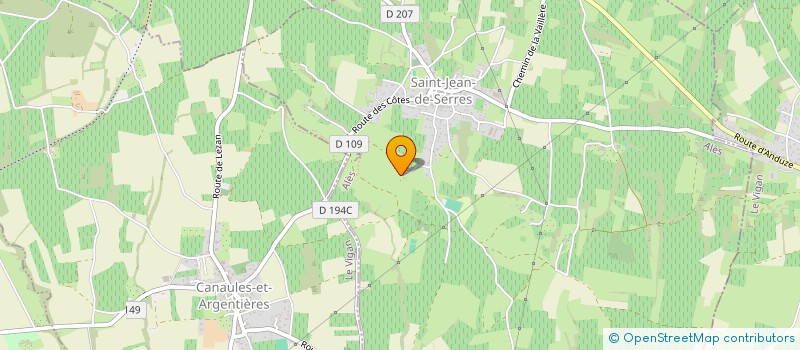 localisation de l'entreprise LES MISTOUFLES  SAINT-JEAN-DE-SERRES