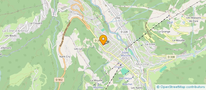 localisation de l'entreprise LES MITOULETS 3.44  MORZINE