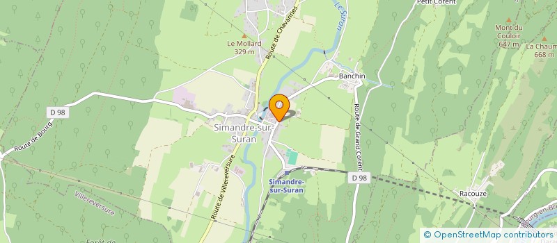 localisation de l'entreprise LES MIX BRESSAN  SIMANDRE-SUR-SURAN