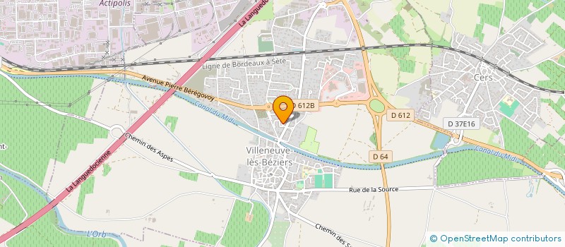 localisation de l'entreprise LES MOBILISES à VILLENEUVE-LES-BEZIERS