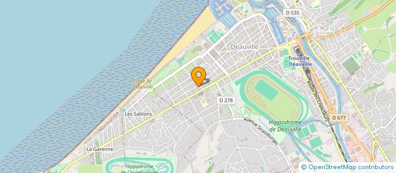 localisation de l'entreprise LES MODILLONS à DEAUVILLE