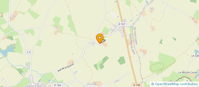 localisation de l'entreprise LES MOINEAUX  SAINT-PAUL-DU-BOIS