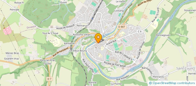 localisation de l'entreprise LES MOINEAUX  CHATEAULIN