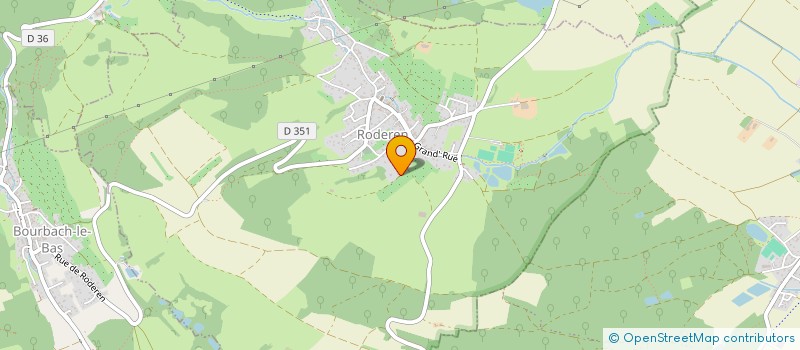 localisation de l'entreprise LES MOINEAUX CREATIFS  RODEREN