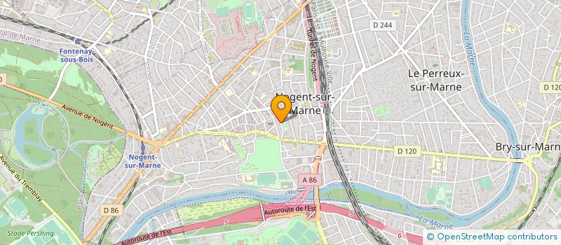 localisation de l'entreprise LES MOINEAUX DU VAL DE MARNE à NOGENT-SUR-MARNE