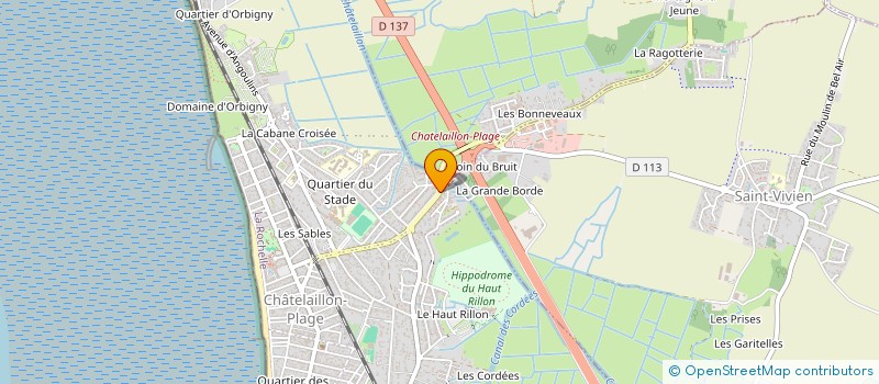 localisation de l'entreprise LES MOINEAUX GOURMANDS à CHATELAILLON-PLAGE