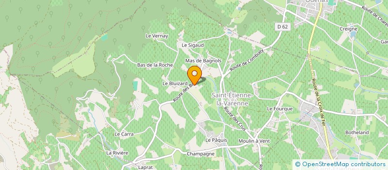 localisation de l'entreprise LES MOISSONS  SAINT-ETIENNE-LA-VARENNE