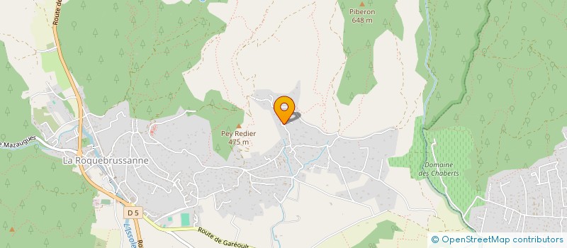 localisation de l'entreprise LES MOLIERES  LA ROQUEBRUSSANNE