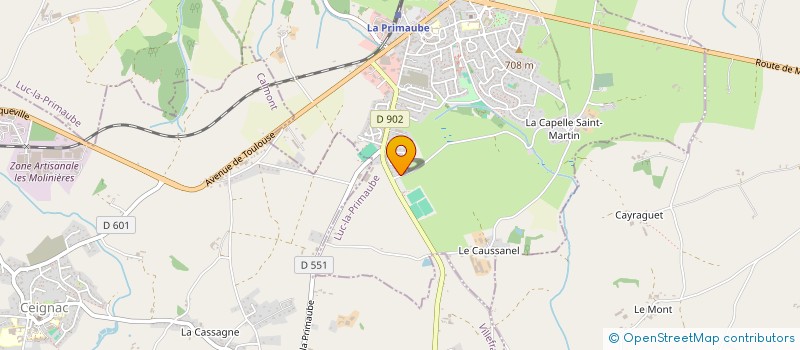 localisation de l'entreprise LES MOLINIERES  FLAVIN