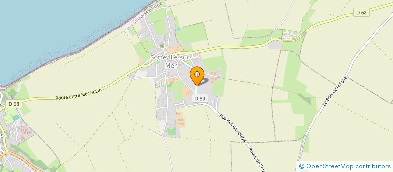 localisation de l'entreprise LES MOLLETS D'ALBATRE  SOTTEVILLE-SUR-MER