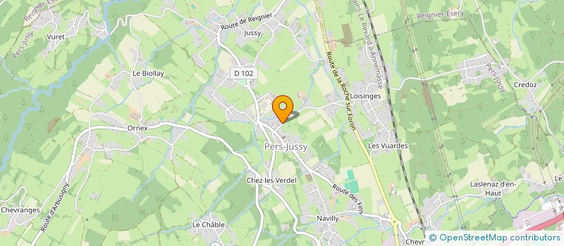 localisation de l'entreprise LES MOLLIETS à PERS-JUSSY