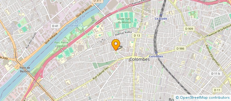 localisation de l'entreprise LES MOLLUSQUES à COLOMBES