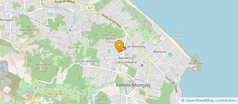 localisation de l'entreprise LES MOMBINS 2015  REMIRE-MONTJOLY