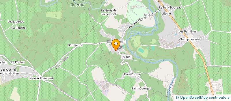 localisation de l'entreprise LES MOMENTS JUSTES  VAL-DE-COGNAC