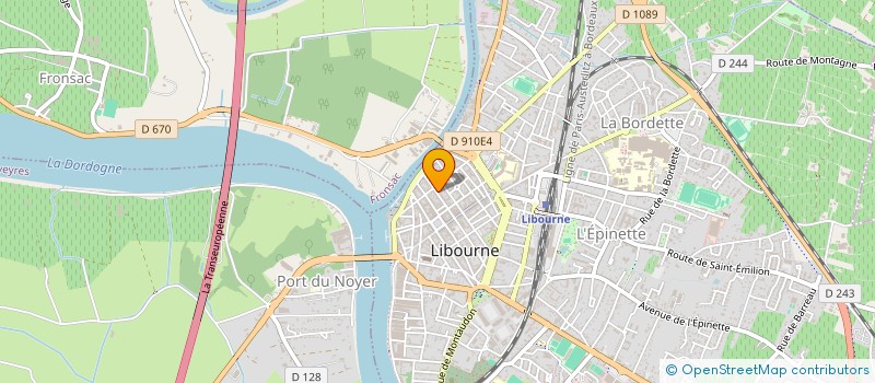 localisation de l'entreprise LES MOMENTS MUSICAUX à LIBOURNE