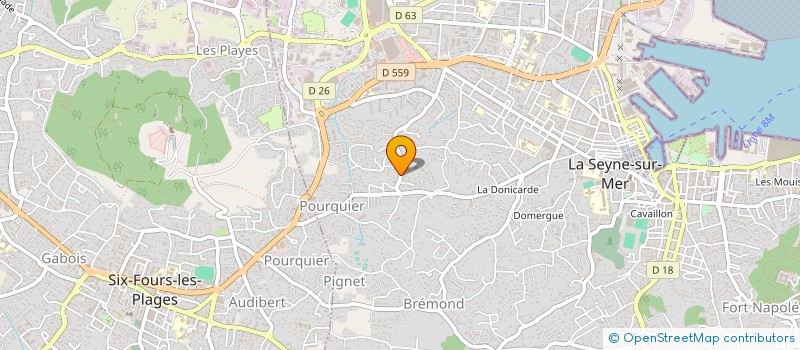 localisation de l'entreprise LES MONDEINON à LA SEYNE-SUR-MER