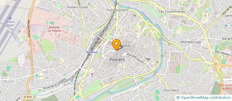 localisation de l'entreprise LES MONDES DU DISQUE  POITIERS