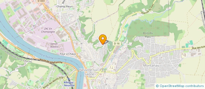 localisation de l'entreprise LES MONDES FLOTTANTS  NEUVILLE-SUR-SAONE