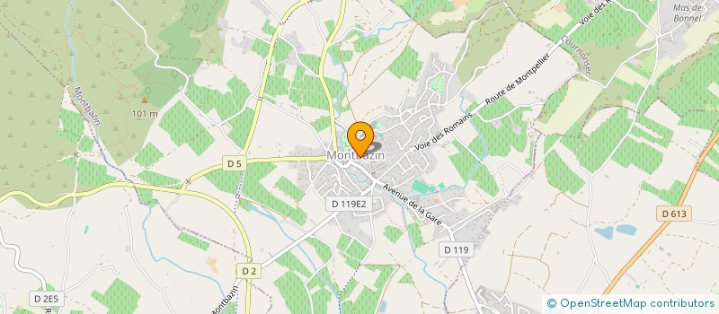 localisation de l'entreprise LES MONITEURS ESCAL'OSUD  MONTBAZIN