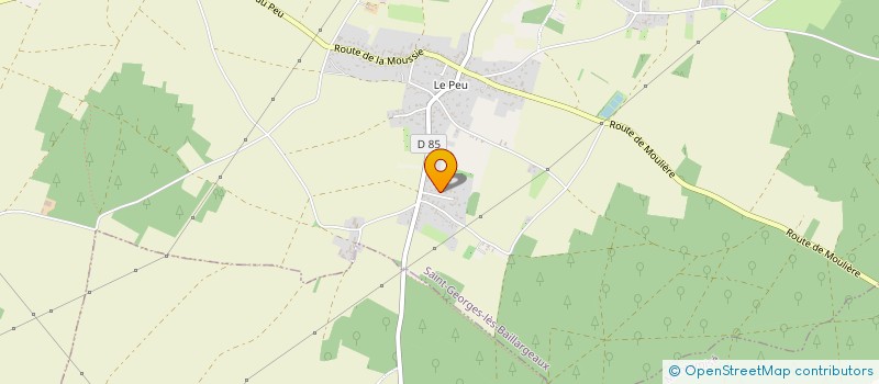 localisation de l'entreprise LES MONNERELLES  SAINT-GEORGES-LES-BAILLARGEAUX