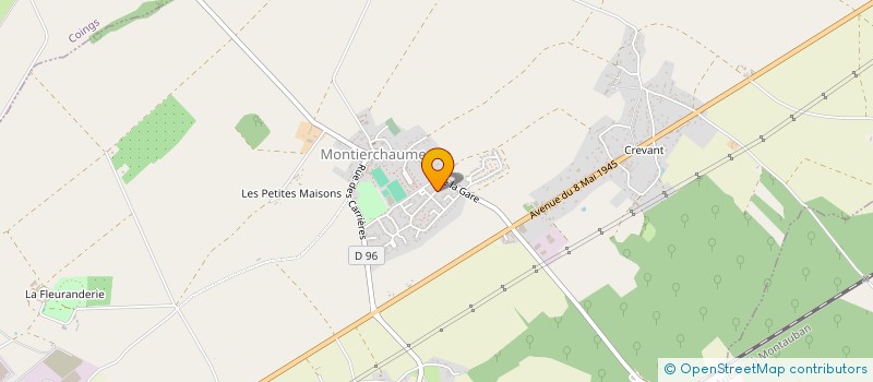 localisation de l'entreprise LES MONT'CHAUMETTES à MONTIERCHAUME