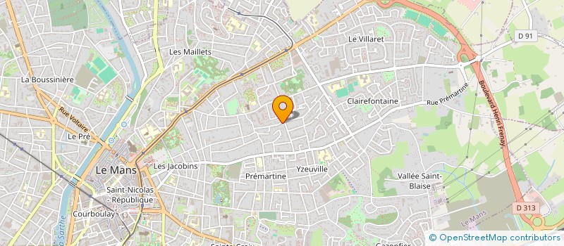 localisation de l'entreprise LES MONTAGNARDES DES 7 LAUX  LE MANS