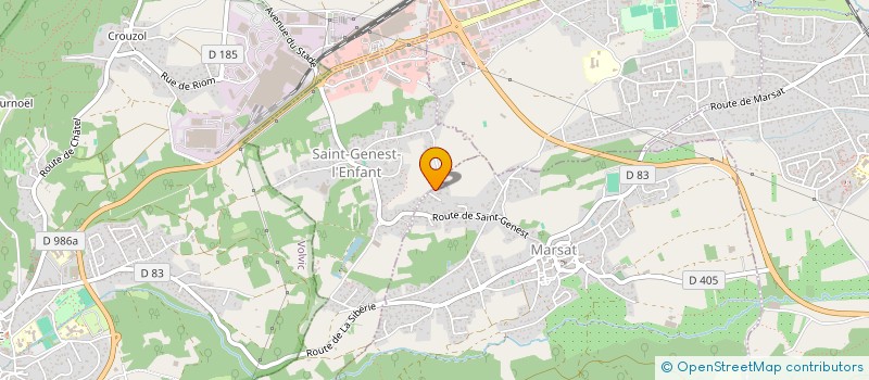 localisation de l'entreprise LES MONTAGNARDS  RIOM