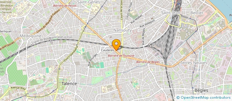 localisation de l'entreprise LES MONTAGNARDS BORDELAIS  BORDEAUX