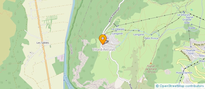 localisation de l'entreprise LES MONTAGNES  ALLEMOND