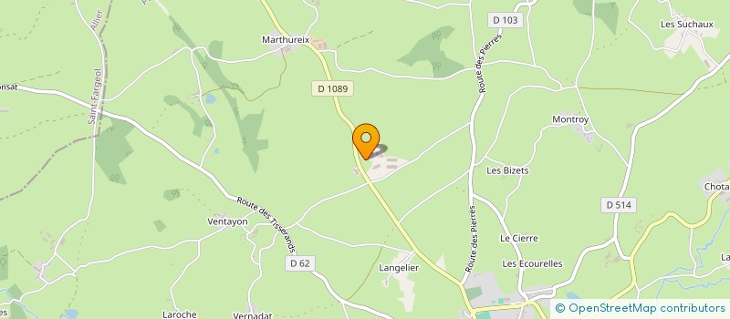 localisation de l'entreprise LES MONTEIX  PIONSAT